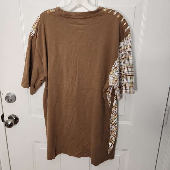 K1X Short Sleeve T-Shirt Brown Green and Orange Design  Size Large - Picture 2 of 6